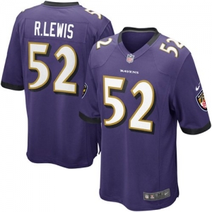 Nike Ray Lewis Baltimore Ravens Game Jersey - Purple