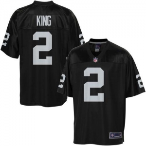 Pro Line Men's Oakland Raiders Marquette King Team Color Jersey