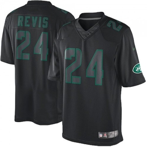 Nike Darrelle Revis New York Jets Impact Twill Jersey - Black