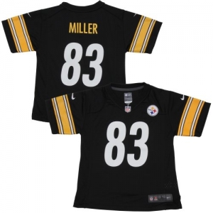 Nike Heath Miller Pittsburgh Steelers Toddler Game Jersey - Blac