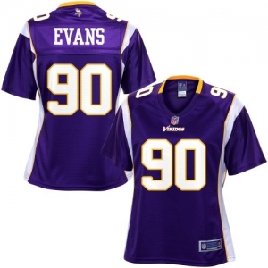 Pro Line Women's Minnesota Vikings Fred Evans Team Color Jersey