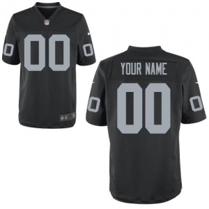 Nike Oakland Raiders Customized Elite Jersey - Black