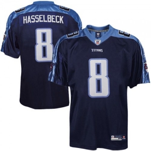 Reebok Matt Hasselbeck Tennessee Titans Authentic Jersey - Navy