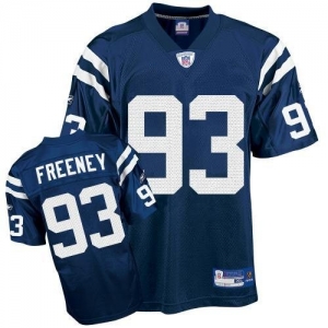 Reebok NFL Equipment Indianapolis Colts #93 Dwight Freeney Royal