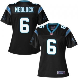 Pro Line Women's Carolina Panthers Justin Medlock Team Color Jer