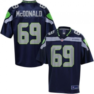 Pro Line Men's Seattle Seahawks Clinton McDonald Team Color Jers