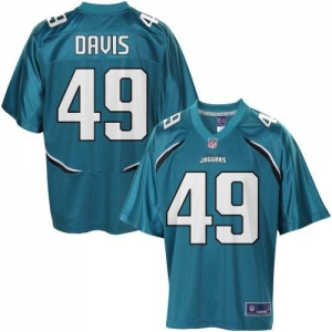 Pro Line Men's Jacsonville Jaguars Ryan Davis Team Color Jersey