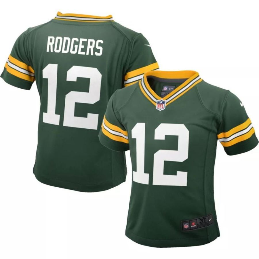 Nike Toddler Green Bay Packers Aaron Rodgers #12 Green Game Jers