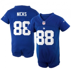 Nike Hakeem Nicks New York Giants Newborn Game Romper Jersey - R