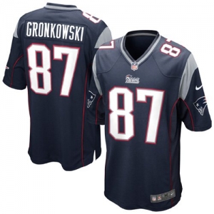 Nike Rob Gronkowski New England Patriots Game Jersey - Navy Blue