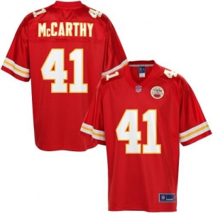 Pro Line Men's Kansas City Chiefs Kyle McCarthy Team Color Jerse