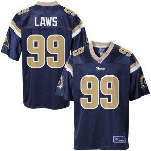 Pro Line Men's St. Louis Rams Trevor Laws Team Color Jersey