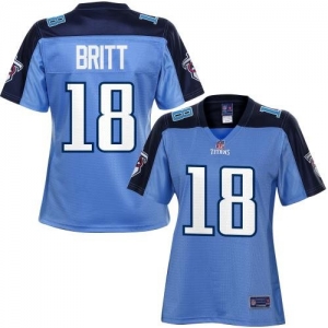 Pro Line Women's Tennessee Titans Kenny Britt Team Color Jersey