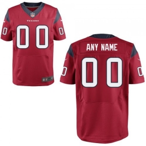 Nike Houston Texans Customized Elite Alternate Jersey - Red