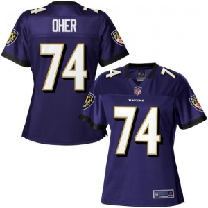 Pro Line Women's Baltimore Ravens Michael Oher Team Color Jersey