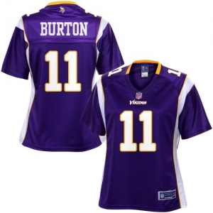 Pro Line Women's Minnesota Vikings Stephen Burton Team Color Jer