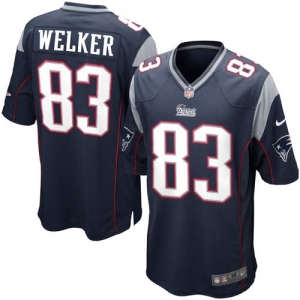 Nike Wes Welker New England Patriots Youth Game Jersey - Navy Bl