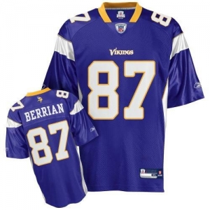 Reebok NFL Equipment Minnesota Vikings #87 Bernard Berrian Purpl