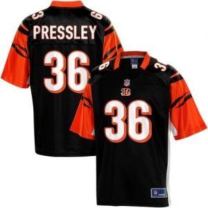 Pro Line Men's Cincinnati Bengals Chris Pressley Team Color Jers