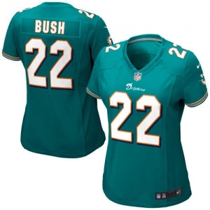 Nike Reggie Bush Miami Dolphins Women's Game Jersey - Aqua