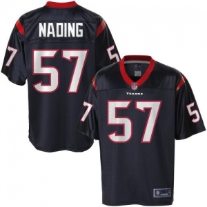 Pro Line Men's Houston Texans Jesse Nading Team Color Jersey