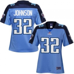 Pro Line Women's Tennessee Titans Robert Johnson Team Color Jers