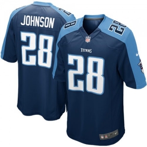 Nike Chris Johnson Tennessee Titans Youth Game Jersey - Navy Blu