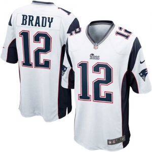 Nike Tom Brady New England Patriots Game Jersey - White