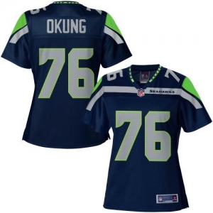 Pro Line Women's Seattle Seahawks Russell Okung Team Color Jerse