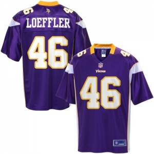 Pro Line Men's Minnesota Vikings Cullen Loeffler Team Color Jers