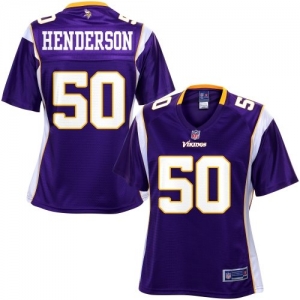 Pro Line Women's Minnesota Vikings Erin Henderson Team Color Jer