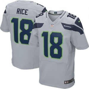 Nike Sidney Rice Seattle Seahawks Elite Jersey - Gray