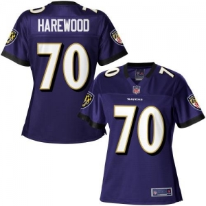 Pro Line Women's Baltimore Ravens Ramon Harewood Team Color Jers