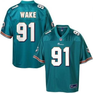 Pro Line Men's Miami Dolphins Cameron Wake Team Color Jersey