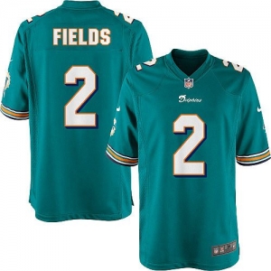 Nike Brandon Fields Miami Dolphins Youth Game Jersey - Aqua