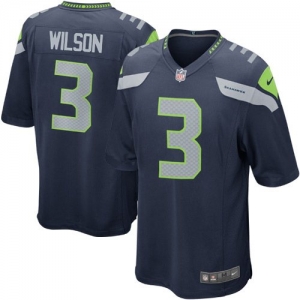 Nike Russell Wilson Seattle Seahawks Game Jersey - College Navy