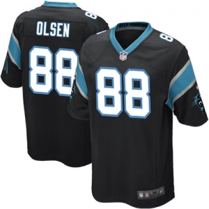 Nike Greg Olsen Carolina Panthers Youth Game Jersey - Black