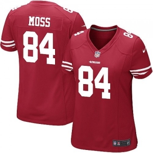 Nike Randy Moss San Francisco 49ers Ladies Game Jersey - Scarlet