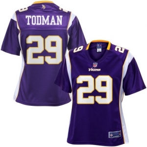 Pro Line Women's Minnesota Vikings Jordan Todman Team Color Jers