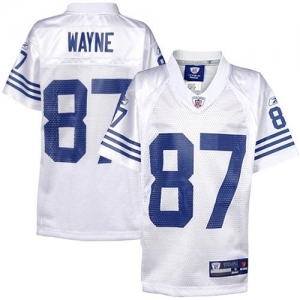 Reebok Reggie Wayne Indianapolis Colts Youth Replica Jersey - Wh