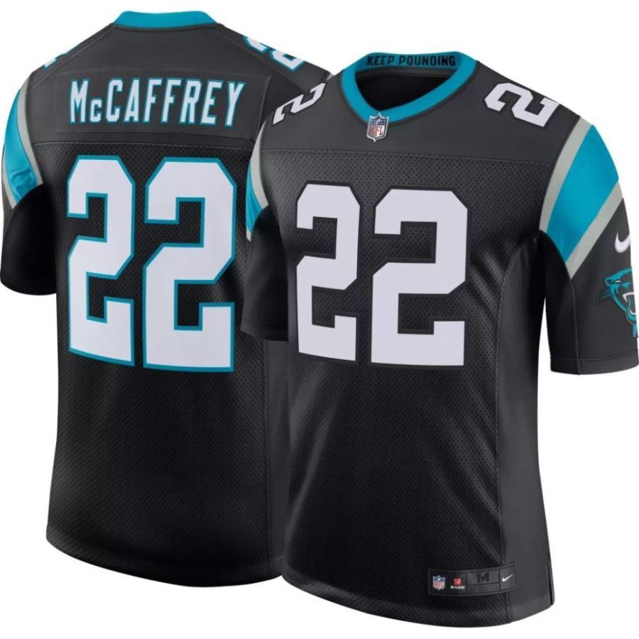 Nike Men's Carolina Panthers Christian McCaffrey #22 Black Limit