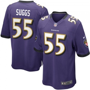 Nike Men's Baltimore Ravens Terrell Suggs Team Color Game Jersey