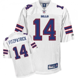 Reebok Buffalo Bills Ryan Fitzpatrick Replica White Jersey