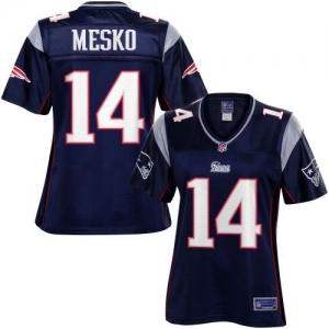 Pro Line Women's New England Patriots Zoltan Mesko Team Color Je