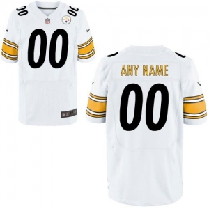 Nike Pittsburgh Steelers Customized Elite Jersey - White