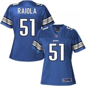 Pro Line Women's Detroit Lions Dominic Raiola Team Color Jersey