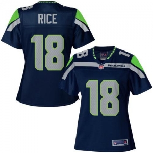 Pro Line Women's Seattle Seahawks Sidney Rice Team Color Jersey