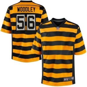 Nike LaMarr Woodley Pittsburgh Steelers Youth Throwback Game Jer