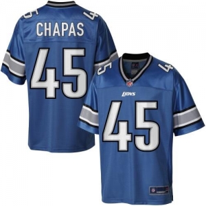 Pro Line Men's Detroit Lions Shaun Chapas Team Color Jersey