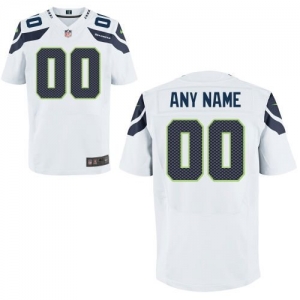 Nike Seattle Seahawks Customized Elite Jersey - White